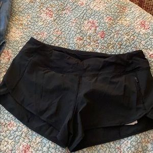 Black athletic shorts
